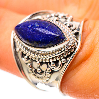 Lapis Lazuli 925 Sterling Silver Ring Size 7.25 (925 Sterling Silver) RING139390