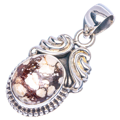 Wild Horse Jasper Pendant 1 1/4" (.925 Sterling Silver)