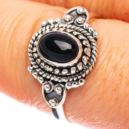 Value Black Onyx Ring Size 8 (925 Sterling Silver) R3182