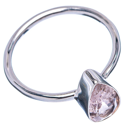 Rare Morganite Ring Size 8 (.925 Sterling Silver)