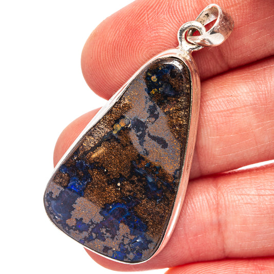 Boulder Opal Pendant 1 7/8" (.925 Sterling Silver)