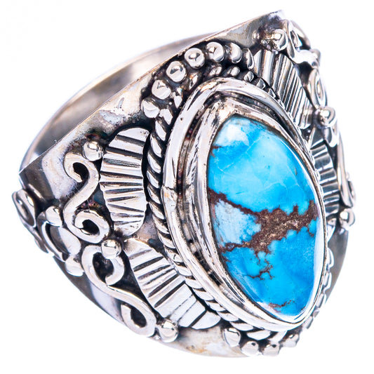 Rare Golden Hills Turquoise Ring Size 8 (925 Sterling Silver) R4600
