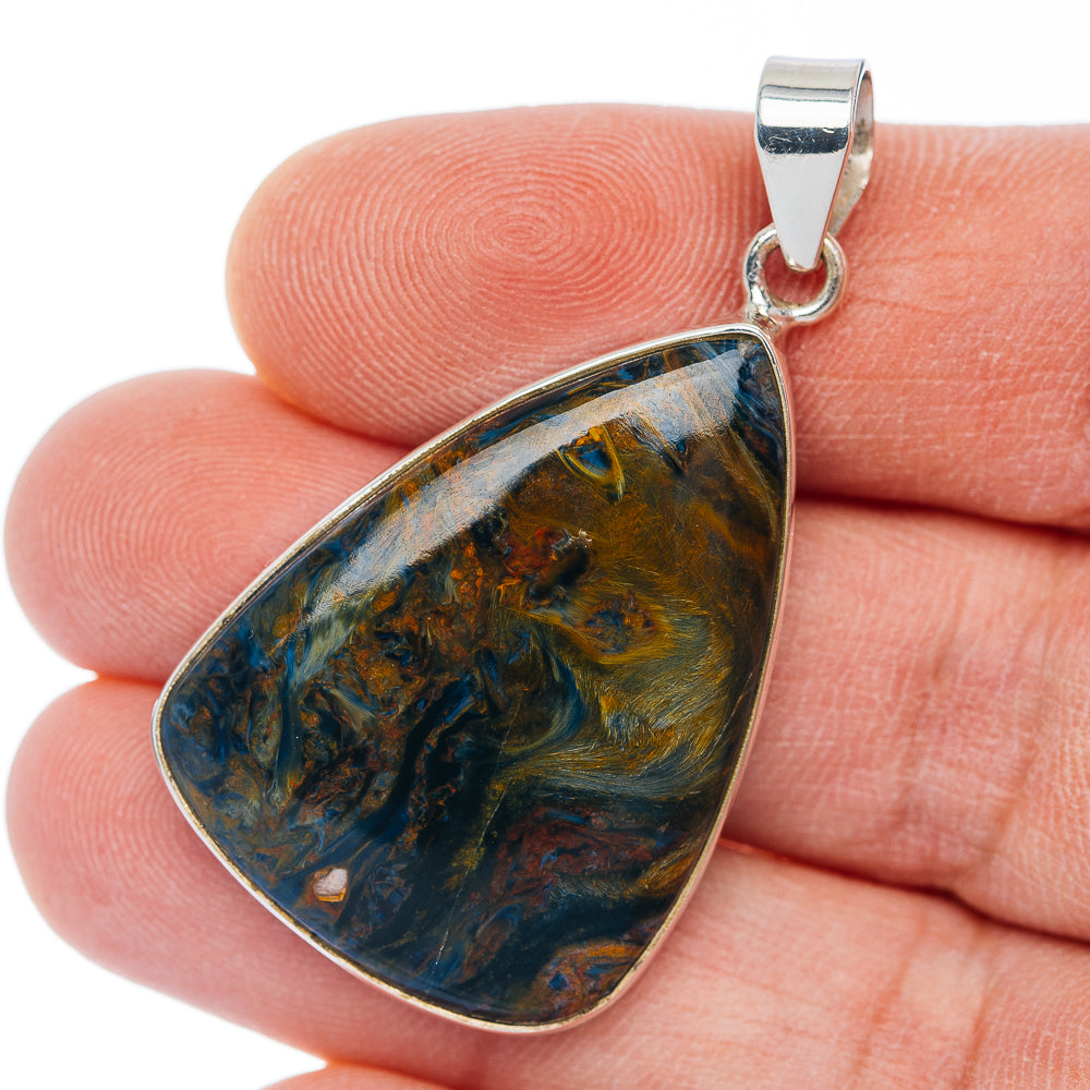 Premium Pietersite Pendant 1 7/8" (.925 Sterling Silver)