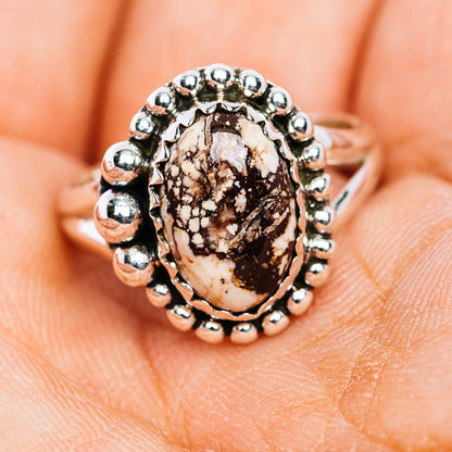 Wild Horse Jasper Ring Size 6 (.925 Sterling Silver)