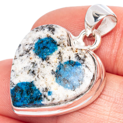 K2 Azurite Pendant 1 1/4" (925 Sterling Silver) P41440