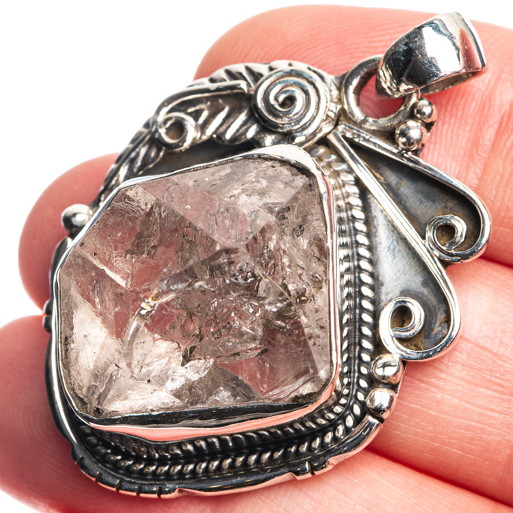 Herkimer Diamond Pendant 1 5/8" (925 Sterling Silver) P39070