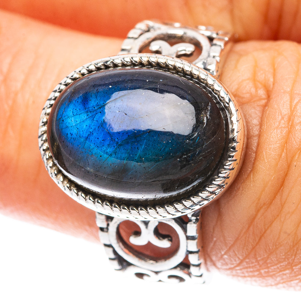 Labradorite 925 Sterling Silver Ring Size 6.5 (925 Sterling Silver) R5406
