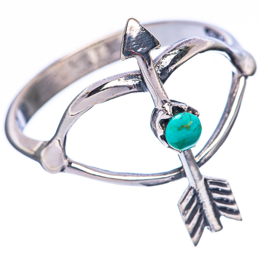 Rare Arizona Turquoise Arrow Ring Size 8.5 (925 Sterling Silver) R2175