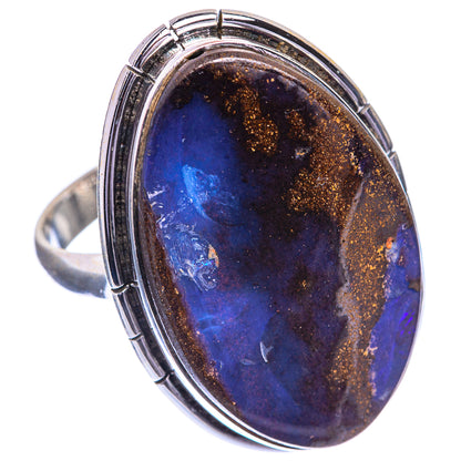 Large Boulder Opal Ring Size 11.25 (925 Sterling Silver) RING143330