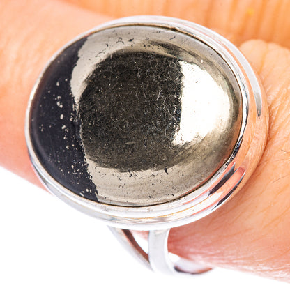 Magnetite Pyrite Ring Size 8.75 (925 Sterling Silver) R1735
