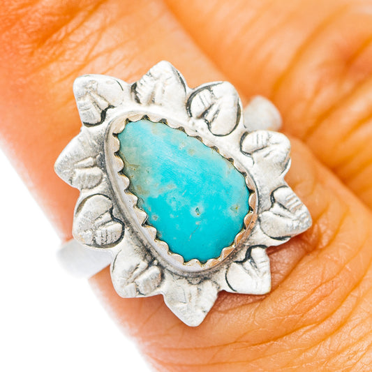 Santa Maria Turquoise Ring Size 6 (.925 Sterling Silver)