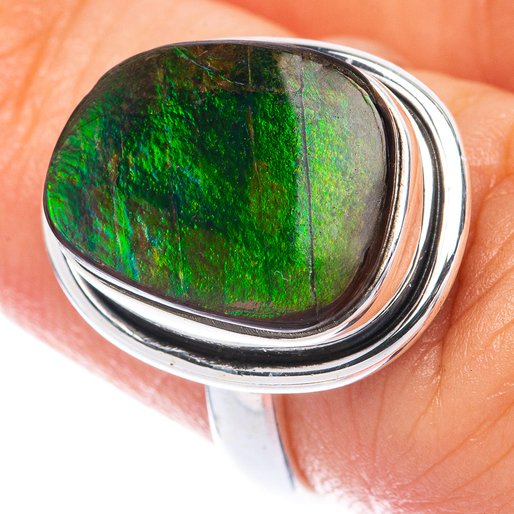 Ammolite Ring Size 6 (925 Sterling Silver) R144962