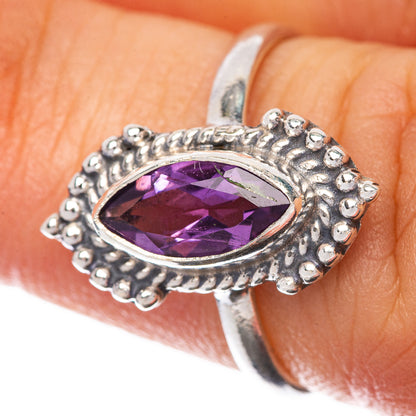 Faceted Amethyst Dainty Ring Size 6 (925 Sterling Silver) R145277