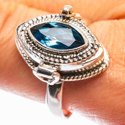 Poison London Blue Topaz Ring Size 10.5 (925 Sterling Silver) R142311