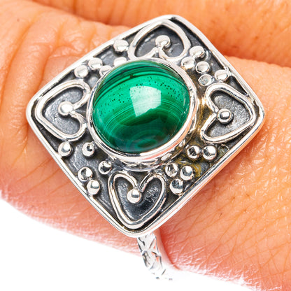 Premium Malachite 925 Sterling Silver Ring Size 8.75 Ana Co R3631