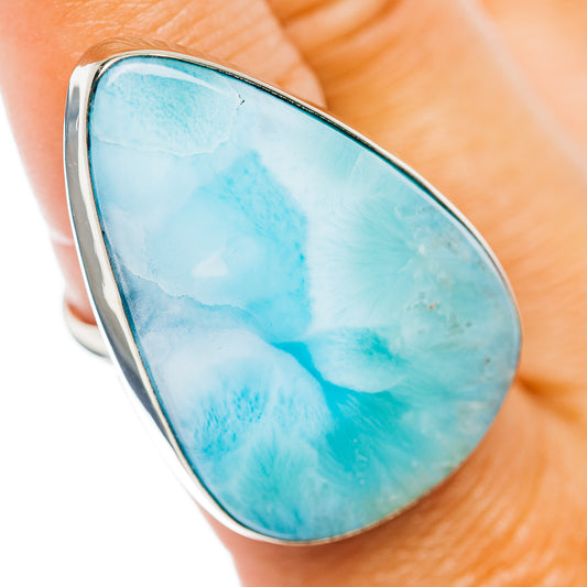Larimar Ring Size 9 (German Silver)