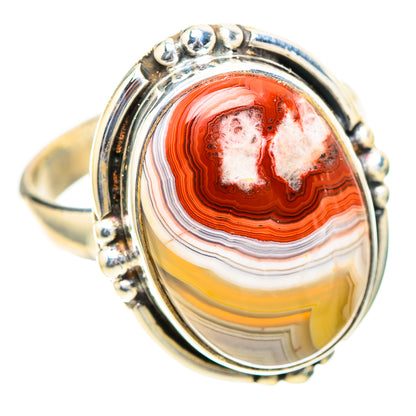 Crazy Lace Agate 925 Sterling Silver Ring Size 9 (925 Sterling Silver) RING139605