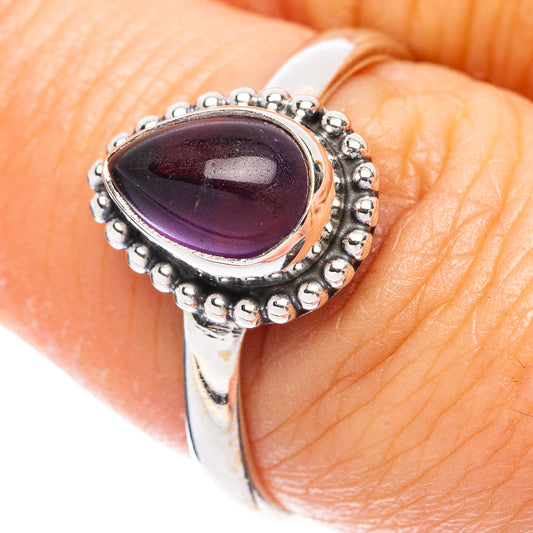 Amethyst Dainty Ring Size 8 (925 Sterling Silver) R5810