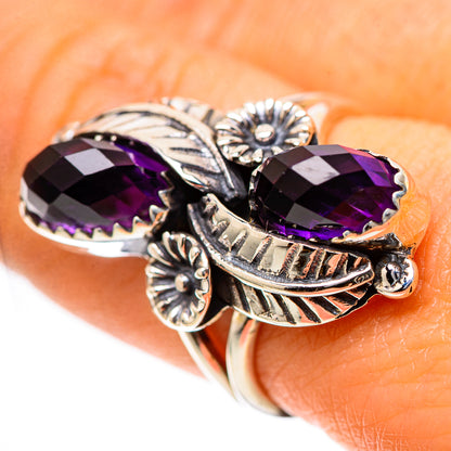 Amethyst 925 Sterling Silver Ring Size 7.75 (925 Sterling Silver) RING139346
