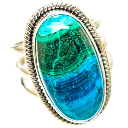 Malachite In Chrysocolla Ring Size 6.5 (925 Sterling Silver) RING139224