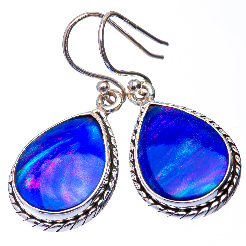 Aura Opal Earrings 1 3/8" (925 Sterling Silver) E432303