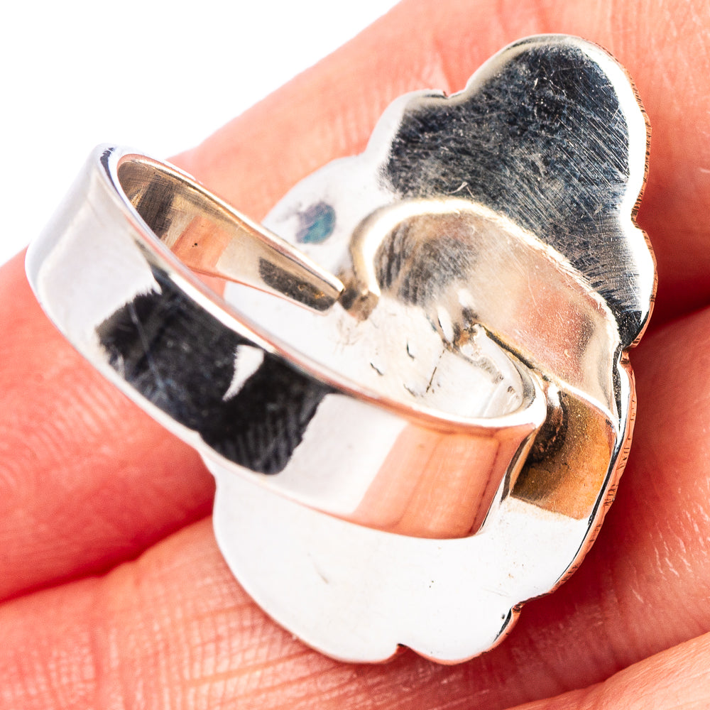 Exclusive Golden Hills Turquoise Ring Size 8 Adjustable (.925 Sterling Silver)