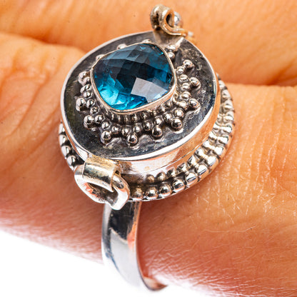 Poison London Blue Topaz Ring Size 9.75 (925 Sterling Silver) R142434