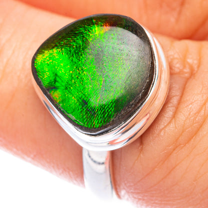 Ammolite Ring Size 6.75 (925 Sterling Silver) R144961
