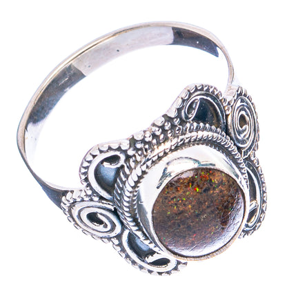 Rare Andamooka Opal Ring Size 7.25 (.925 Sterling Silver)