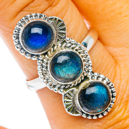 Labradorite Ring Size 9.25 (.925 Sterling Silver)