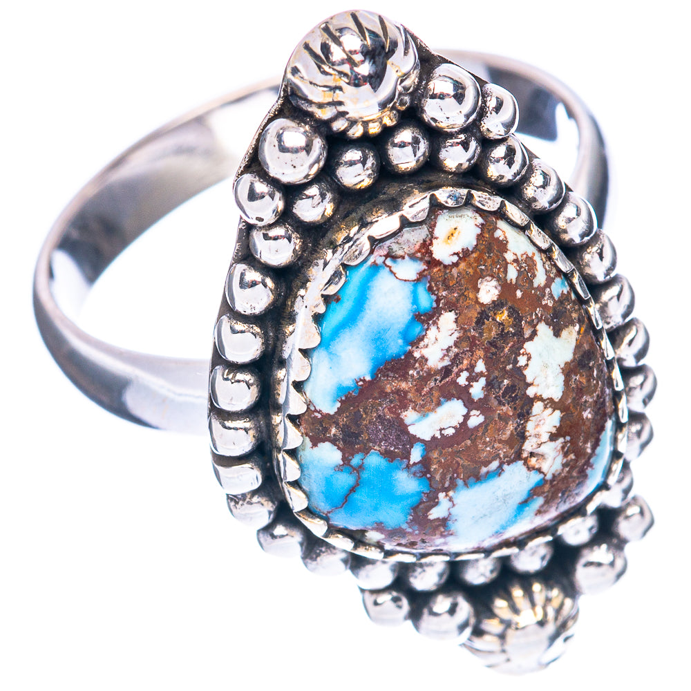 Golden Hills Turquoise Ring Size 9 (925 Sterling Silver) R2776