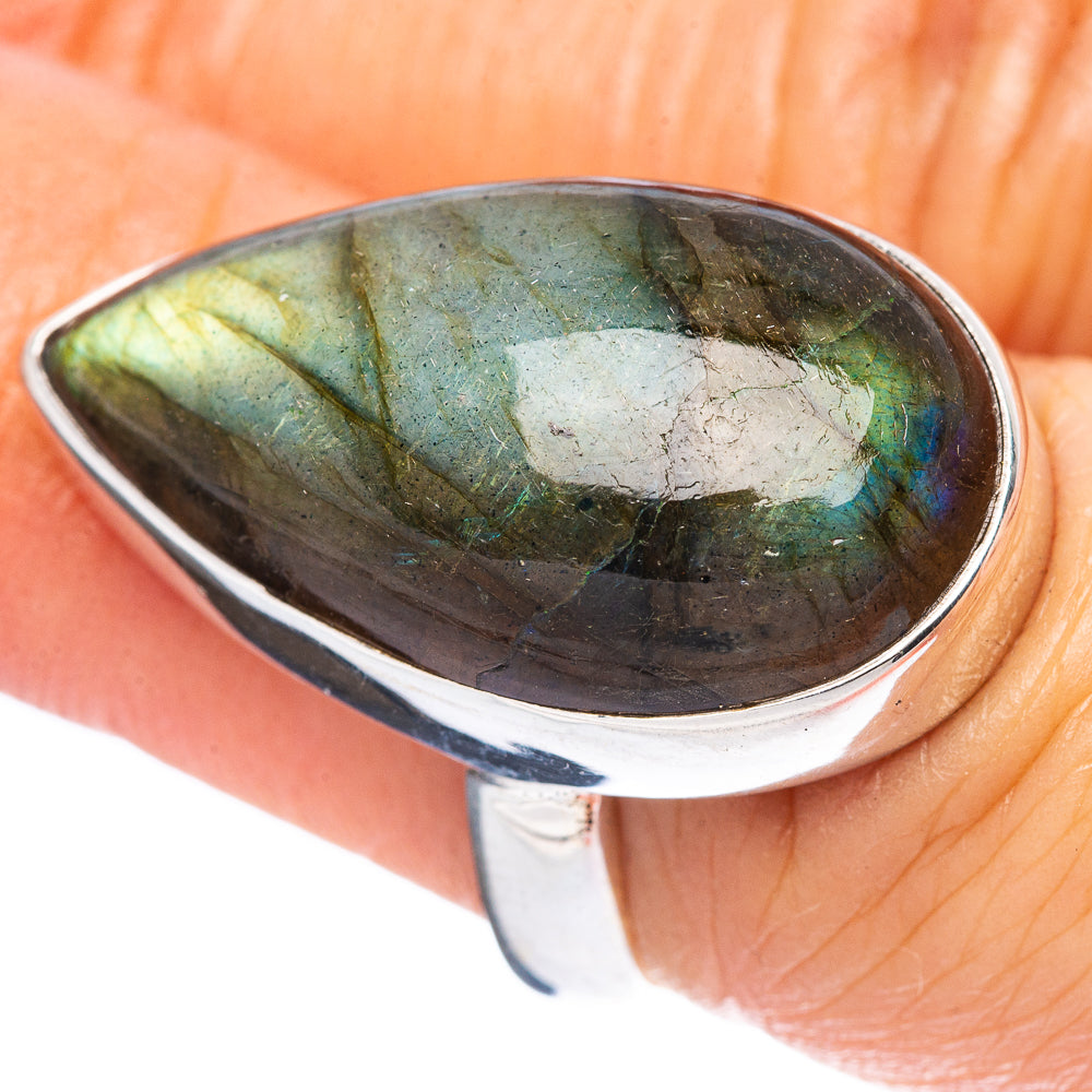 Labradorite Ring Size 6.25 (925 Sterling Silver) R4544