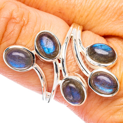 Labradorite Ring Size 8.75 (925 Sterling Silver) R4753