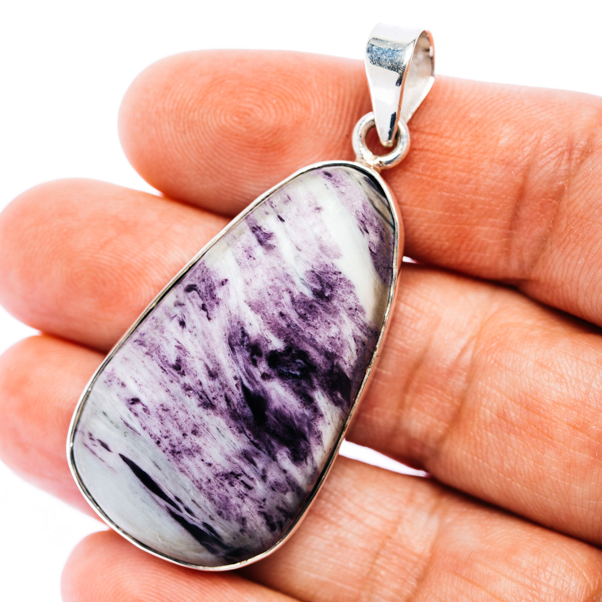 Large Premium Kammererite Pendant 2 1/8" (.925 Sterling Silver)