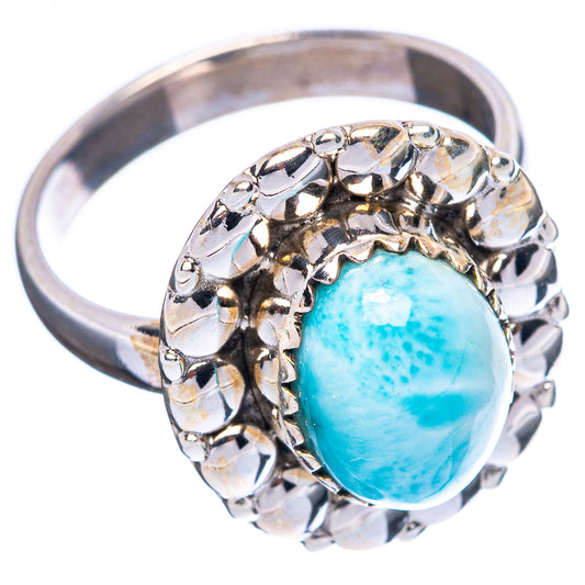 Larimar Ring Size 6.5 (925 Sterling Silver) R4534