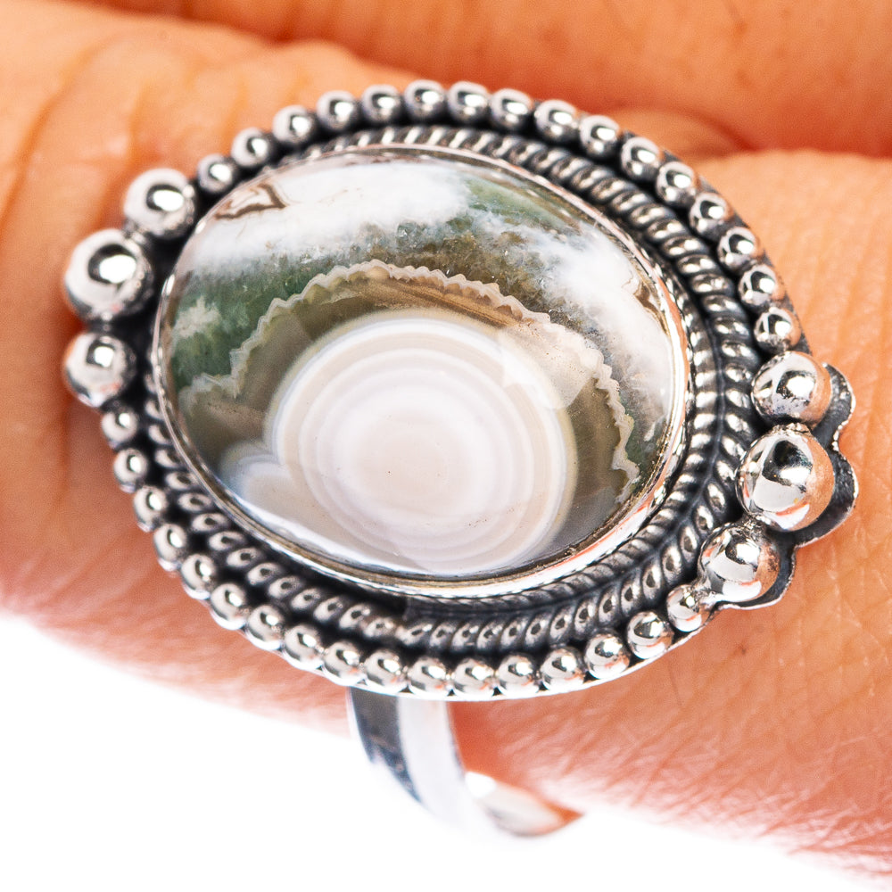 Ocean Jasper Ring Size 10 (925 Sterling Silver) R144291