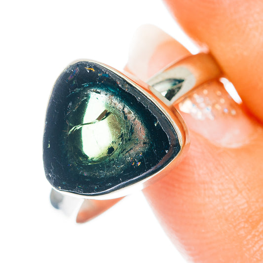 Watermelon Tourmaline Ring Size 9 (German Silver)