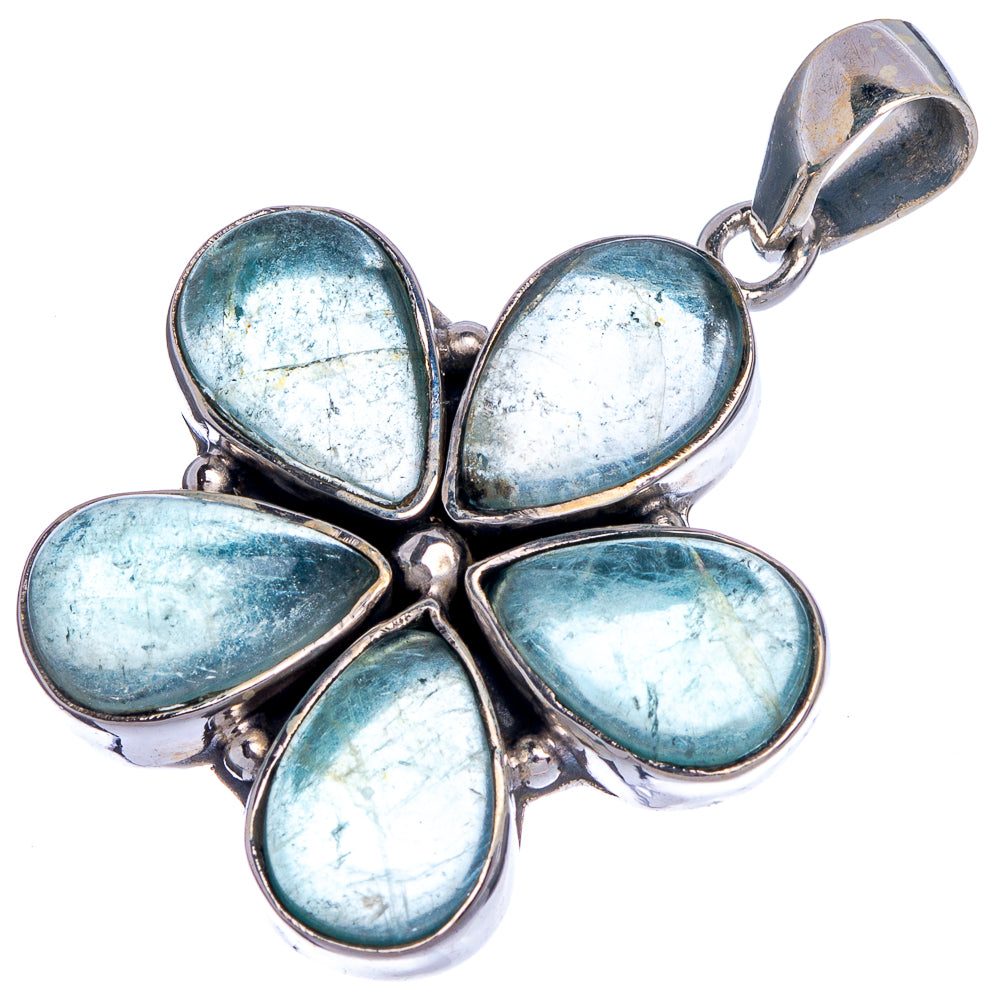 Blue Fluorite Pendant 1 1/2" (925 Sterling Silver) P39812