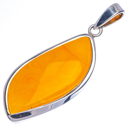 Baltic Amber Pendant 2 1/4" (925 Sterling Silver) P40096