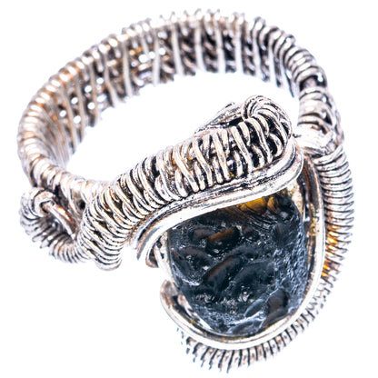 (Classic Series) Tektite Ring Size 8.25 (.925 Sterling Silver)