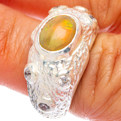 Rare Ethiopian Opal Ring Size 5.75 (925 Sterling Silver) R145982