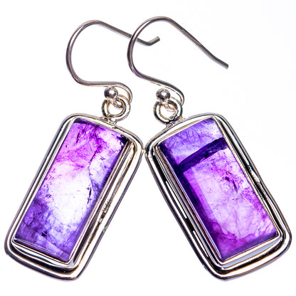 Amethyst Earrings 1 1/2" (925 Sterling Silver) E432690