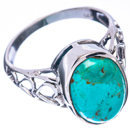 Rare Arizona Turquoise Ring Size 8.5 (925 Sterling Silver) R2961