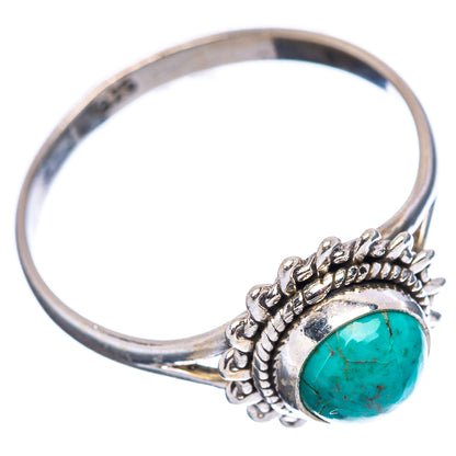 Dainty Mojave Turquoise Ring Size 7 (.925 Sterling Silver)
