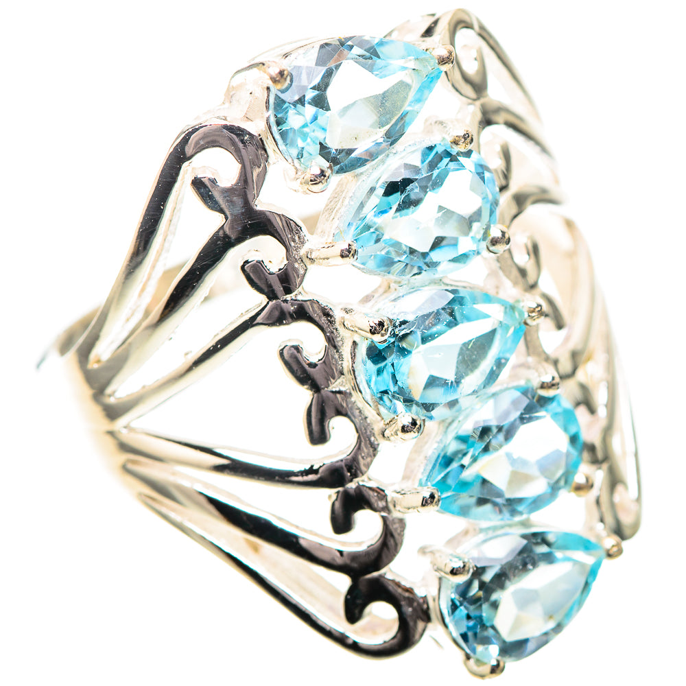 Blue Topaz Ring Size 9.25 (925 Sterling Silver) RING138923