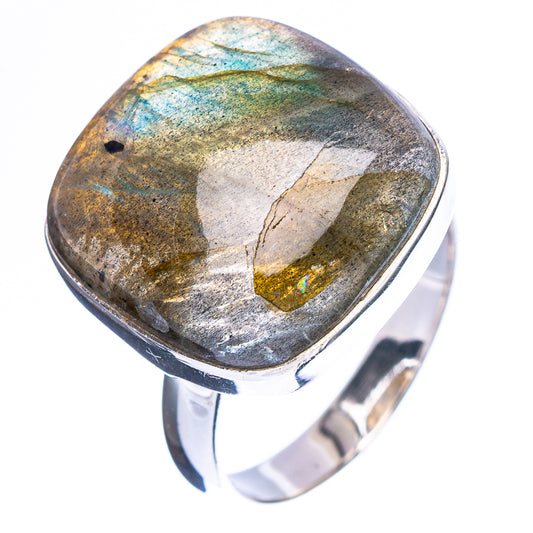 Labradorite Ring Size 8 (925 Sterling Silver) R4698