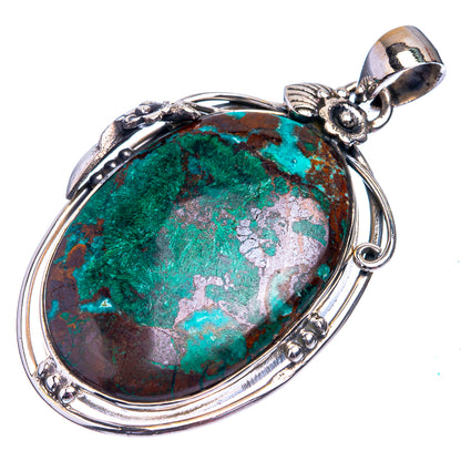 Shattuckite Pendant 1 7/8" (925 Sterling Silver) P38837