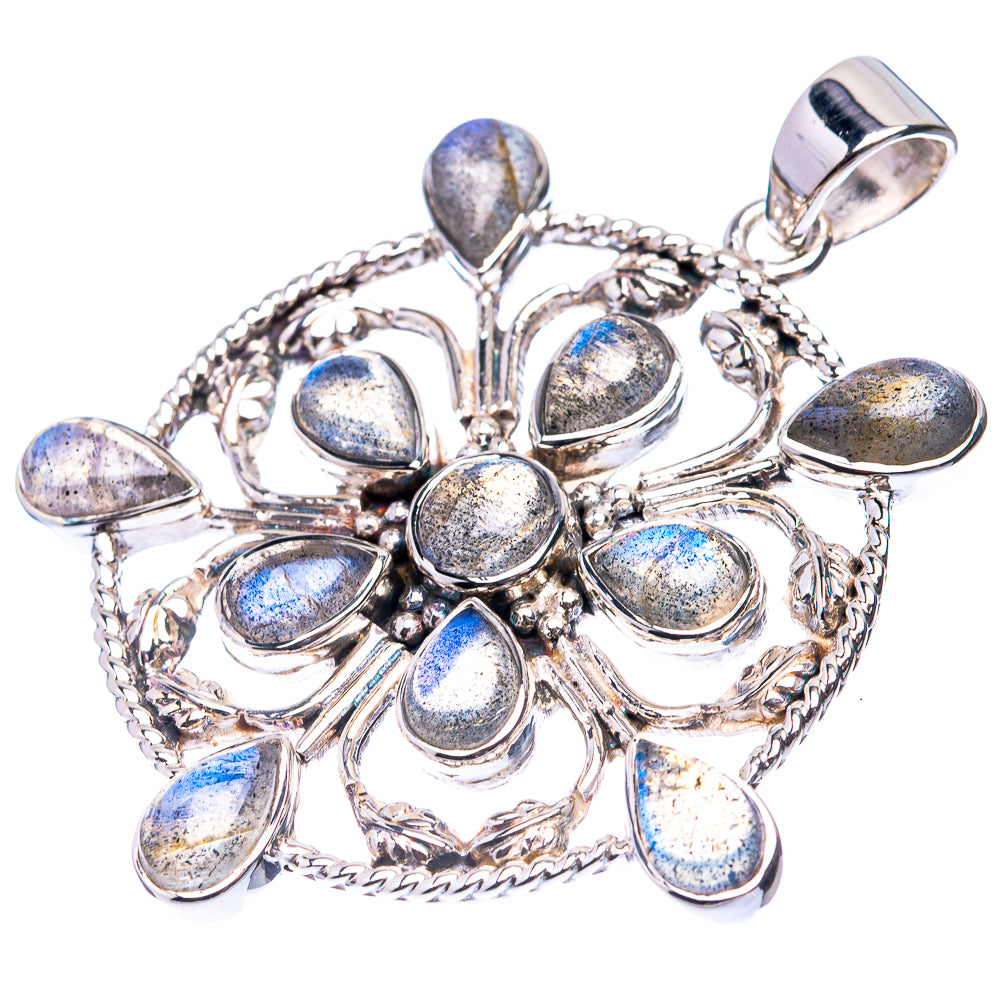 Signature Labradorite Pendant 1 7/8" (925 Sterling Silver) P38719