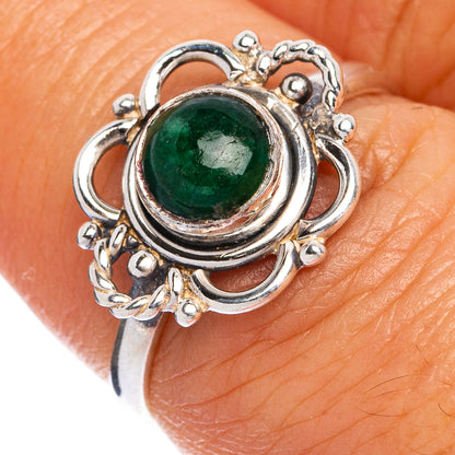Green Onyx Dainty Ring Size 6.75 (925 Sterling Silver) R145426