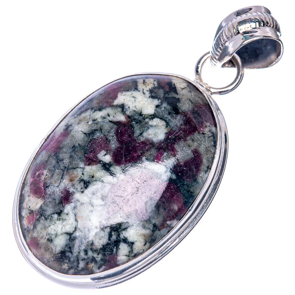 Russian Eudialyte Pendant 1 5/8" (925 Sterling Silver) P40810
